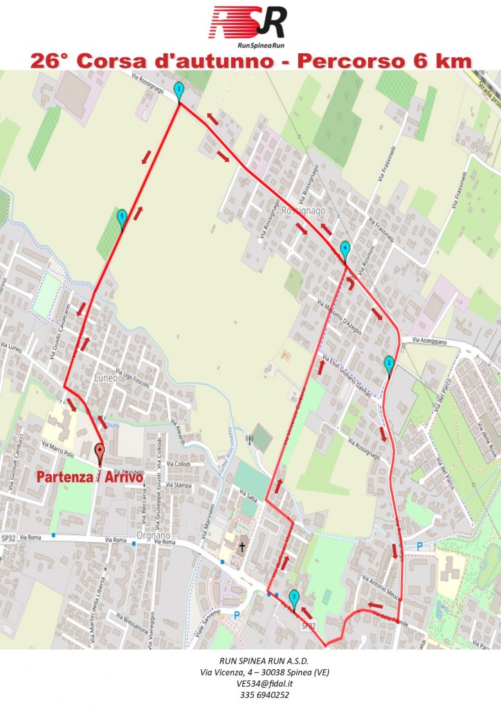 percorso 6 km