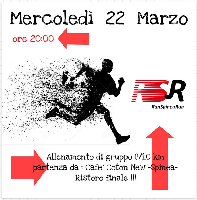 RunSpineaRun - quelli del Mercoledi....alleniamoci assieme 22_03_2017